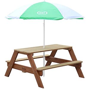 AXI Nick Table Pique Nique avec Parasol Marron   Table de Jeu Enfant pour Le Jardin - Publicité