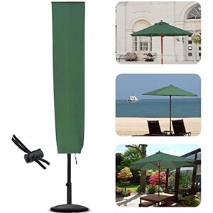 PJDH Housse de parasol pour parasol de terrasse 153 x 30 x 30 cm Imperméable et résistante aux déchirures Revêtement en PVC Oxford 600D Vert - Publicité