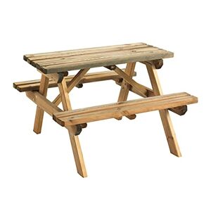 Burger Table de Pique-Nique Enfants en Bois Wapiti Jardipolys   90 x 90 x 57 cm   Table pour Enfants Personnalisable pour activités extérieures et goûter   Table à Monter soi-même - Publicité