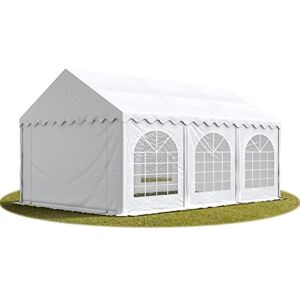 TOOLPORT Tente Barnum de Réception 3x6 m Bâches PVC 750 N Blanc Cadre de Sol Jardin - Publicité