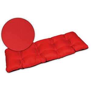 SuperKissen24. Coussin Dossier pour Banc de Jardin Canapé 180x50 cm Intérieur/Extérieur – imperméable Rouge - Publicité