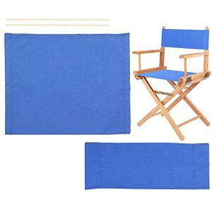 HaavPoois 1 Jeu de Chaises de Directeurs, Kit de Couverture de Chaises Pliantes, Chaises de Directeurs Portables Chaises de Club, Housses de Siège en Toile pour Jardin Intérieur Et Extérieur, Bleu - Publicité