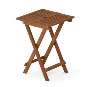 Furinno Tioman Hardwood Table Pliante, Huile de Teck, Naturel, One Size - Publicité