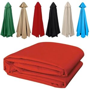 TZUFA Toile De Rechange pour Parasol Déporté 2.7m 3m Housse De Rechange pour Parasol À 6/8 Baleines, Bâche De Remplacement (Color : Red, Size : 2.7m/8-ribs) - Publicité