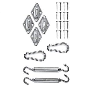 Lumaland Kit de Fixation pour Voile d´ombrage 8 pcs - Publicité