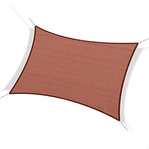 Outsunny Voile d'ombrage rectangulaire 3 x 4 m polyéthylène Haute densité résistant aux UV Rouge - Publicité