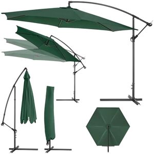 TecTake ® Parasol de Jardin Exterieur Parasol Déporté Héxagonal à manivelle Cadre en Acier, Ø 350 cm, Inclinaison réglable, Protection UV, Résistant au vent, Housse de protection pour Parasols incluse - Publicité