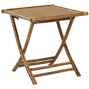 Beliani Petite Table de Jardin Bistrot Pliante 70 x 70 cm Facile à Ranger et Légère Idéale pour Jardin ou Terrasse Moderne - Publicité