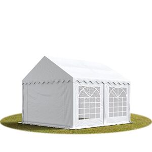 TOOLPORT Tente de réception/Barnum 3x4 m ignifugee Blanc Toile de Haute qualité PVC 700 N Economy - Publicité