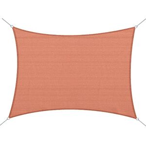 HOMCOM Voile d'ombrage rectangulaire 4 x 6 m Toile Solaire taud de Soleil Brique Terracotta - Publicité