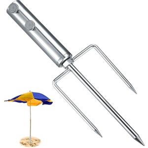 Gaomoeny Pied de Parasol, Support de Parasol avec Ancrage au Sol, Porte-Parapluie Support Amovible pour Parasol Jardin Pêch Plage - Publicité