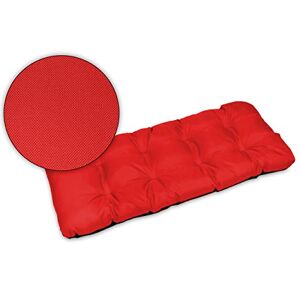 SuperKissen24. Coussin Dossier pour Banc de Jardin Canapé 100x50 cm Intérieur/Extérieur – imperméable Rouge - Publicité