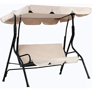 Baogu Beige Balancelle de Jardin 3 Places（Swing Top Cover Only） - Publicité