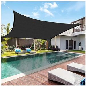 Voile d'ombrage Rectangulaire,Toile Ombrage Imperméable Protection des Rayons UV à 95%, Auvent Protection Solaire pour Jardin, Terrasse, Camping, Balcon - Publicité