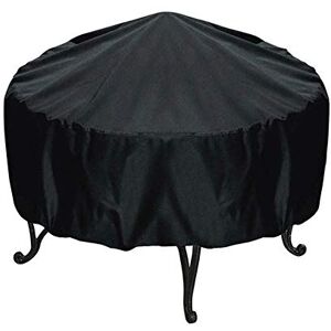 FYBlossom Housse de Protection pour Brasero, Couverture de Gril Rond avec Cordon de Serrage, Noir Couverture de Foyer Housse en Polyester pour Foyer D'extérieur - Publicité