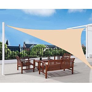 HANFEN Voile d'ombrage Voile D'ombrage Triangulaire Imperméable, Protection UV À 98%, Auvent Extérieur for L'extérieur, Jardin, Terrasse (Color : Beige, Size : 3x3x3m) - Publicité