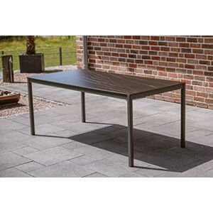 greemotion Table à Manger Calgary Anthracite, Table à Manger pour l'intérieur et l'extérieur, Table en Acier Inoxydable avec Plateau de Table en céramique, Dimensions Environ 180 x 90 x 75 cm - Publicité