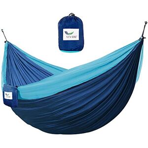 Vivere PAR252 Hamac Parachute Nylon Double Navy/Turquoise 300 x 180 cm - Publicité