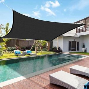 Voile d'ombrage 2×4M Toile d'ombrage extérieur 95% UV Bloc voiles d'ombrage pour Patio Auvent Pare Soleil Jardin ombrage terrasse - Publicité