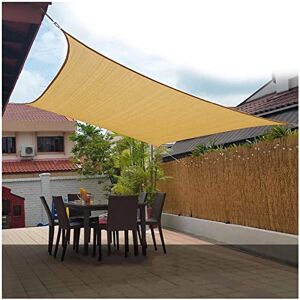 YRRA Voile d'ombrage Rectangulaire, Filet D'ombrage, Protection Solaire Voile d'ombrage Imperméable Anti 90% UV pour Balcon Jardin Terrasse Extérieur Patio Piscine,Square 1x1M - Publicité