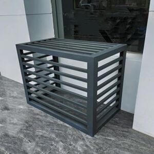 ZQKJLH Écran De Confidentialité Extérieur Clôture For Climatiseur Clôture Poubelle Décorative En Aluminium Housse De Protection AC Clôture Autoportante For Jardin, Terrasse, Pelouse, Support De Fleurs Clôtur - Publicité