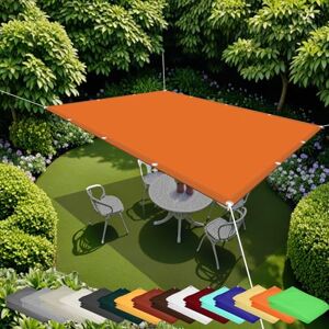 LIUXUELI Voile d'ombrage Jardin 50 x 150 cm Toile Ombrage Auvent Imperméable PES Protection Solaire Polyester pour Patio Jardin, Terrasse, Orange - Publicité