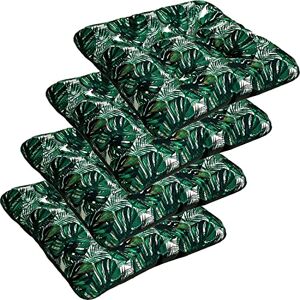 SuperKissen24. Coussin pour Chaise, Siège, Banc de Jardin, Canapé Lot de 4 Coussins 45x45 cm Bain de Soleil Intérieur/Extérieur – imperméable Exotic - Publicité