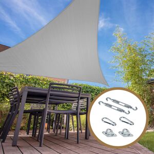 Cémonjardin Voile d'ombrage gris 3x3x3m