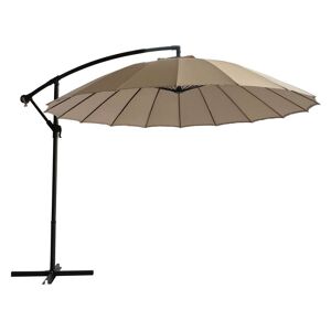 Conforama Parasol sans pied 300 cm JORDANA TAUPE - Publicité