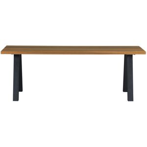 WOOOD Table à manger en bois piétement en A 210x81cm noir