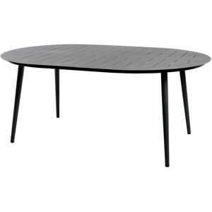 Essenciel Green Table ovale Inari Carbone Aluminium - 6 Personnes Gris 180x75x120cm