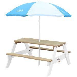 Axi Table de pique-nique en bois avec parasol Orange 95x49x98cm