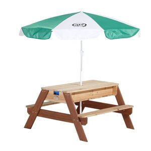 Axi Table convertible de jeu sable et eau avec parasol Marron 1x1x1cm