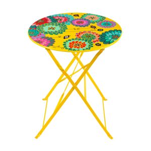 Table pliante Jaune 60x71x60cm