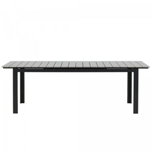 Meubles & Design Table de jardin extensible en aluminium gris
