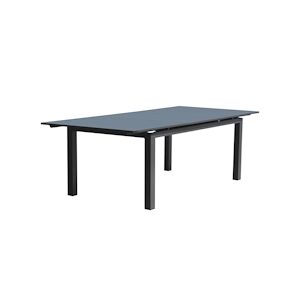 DCB GARDEN Table de jardin 12 places en aluminium gris anthracite -