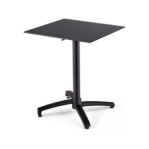 Oviala Business Table de jardin carré (60x60 cm) inclinable noir - Oviala