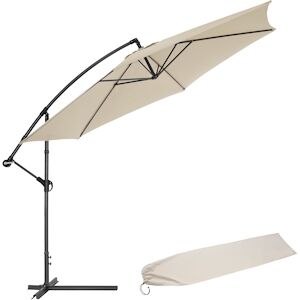 tectake Parasol 350 cm avec housse de protection - beige -400622 - Publicité