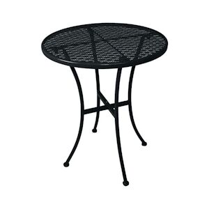 Bolero table de bistrot ronde au design élancé acier noir 60 cm