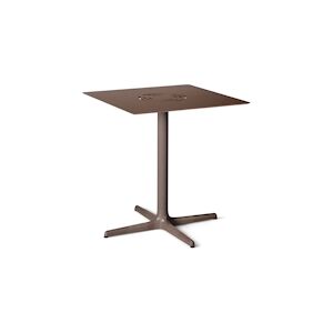 RESOL TOLEDO AIRE Table Carrée Intérieure, Extérieure 70x70 Chocolat