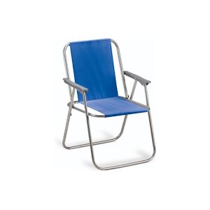 Garden Friend Relax Chair structure en acier housse en PVC dimensions h76x47x53 cm Bleu