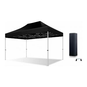 Xptent Tente Pliante 3X4,5 Structure Aluminium 45mm Toit 380g/m² Noir qualité Pro - Publicité