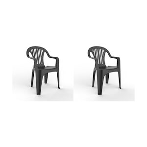 Resol GARBAR PORT Fauteuil Extérieur Set 2 Anthracite