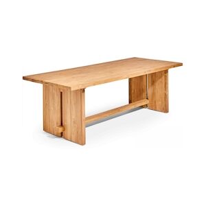 Oviala Business Table de jardin en teck recyclé massif 280 x 100 cm