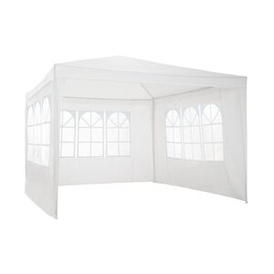 tectake Tonnelle Baraban 3 x 3 m avec 3 éléments latéraux - blanc -404812