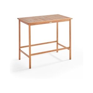 Oviala Business Table de jardin haute en bois d'eucalyptus - Oviala