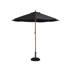 Bolero Parasol de terrasse à poulie noir professionnel de 3 m