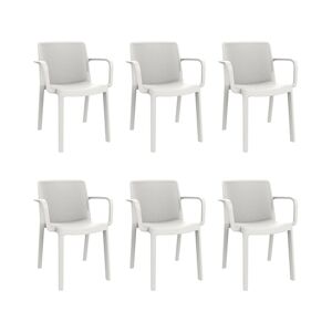 Resol GARBAR FRESH Fauteuil Intérieur, Extérieur Set 6 Blanc