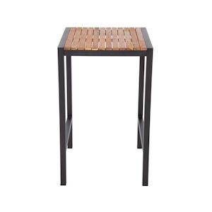 Bolero table de bar carrée en acier et acacia