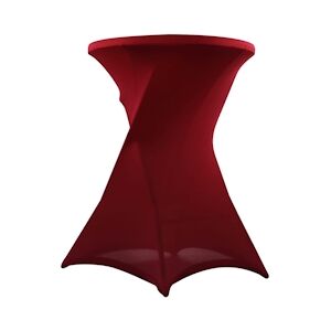 Oviala Business Housse nappe de mange debout bordeaux Table haute bar - Oviala